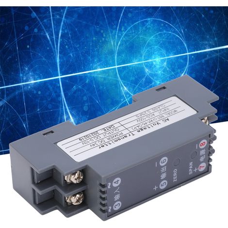 Transmetteur d'isolation de signal de tension alternative, une entrée et une sortie, CA 0-100 V vers CC 0-10 V (1/5)