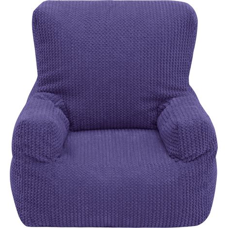 Ready Steady Bed - Kinder-Sitzsack-Sessel für das Wohnzimmer, Cord-Kindersessel mit Tasche, Indoor-Gaming-Pouf-Stuhl für Kinder, ergonomische Möbel für Kinder - Lila (1/5)
