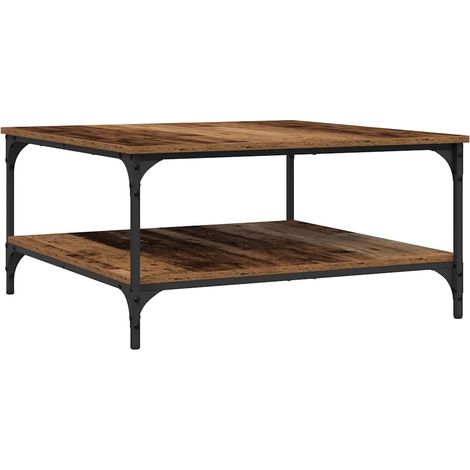 Maison Exclusive - Table basse Bois ancien 80 x 80 x 40 cm Bois d'ingénierie