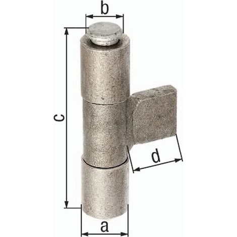 Anschweißband D.25xD.15x90x25mm Stahl roh GAH (1/2)