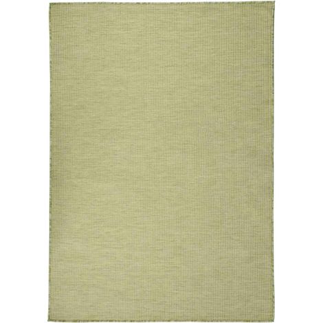 vidaXL Tapis à tissage plat d'extérieur 160x230 cm Vert (1/5)