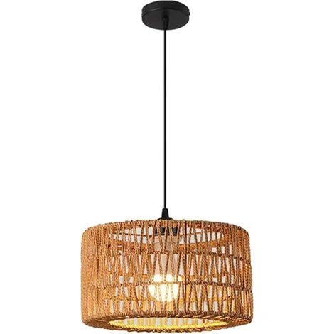 Kreativer Kronleuchter aus Hanfseil – ideal für Wohnzimmer, Esszimmer, Küche, Schlafzimmer – braun (1/5)