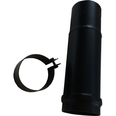 Longueur droite ajustable simple 80mm noir avec collier