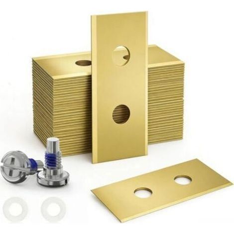 36 Lames de Rechange pour Mammotion Luba, Luba 2, Luba 3, Yuka, Luba Mini & Yuka Mini, Lames en Acier Inoxydable Revêtu de Titane 0,9 mm avec Vis, Rondelles, Boîte de Rangement (1/5)