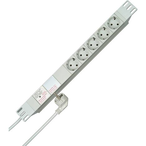 [NEUWERTIG] B-Ware Kopp 930504014 Steckdosenleiste Verteiler 19 Zoll 5fach Weiß Schutzkontakt 1 St