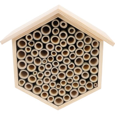 Bienenhaus, multifunktionales, tragbares, leichtes, sechseckiges Hänge-Bienenhaus aus Holz für den Außenbereich, praktisches Imkerzubehör (1/5)