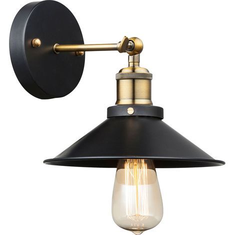 VINTAGE applique salle de travail ancien laiton lampe de bureau noir réglable Globo 15053W (1/3)