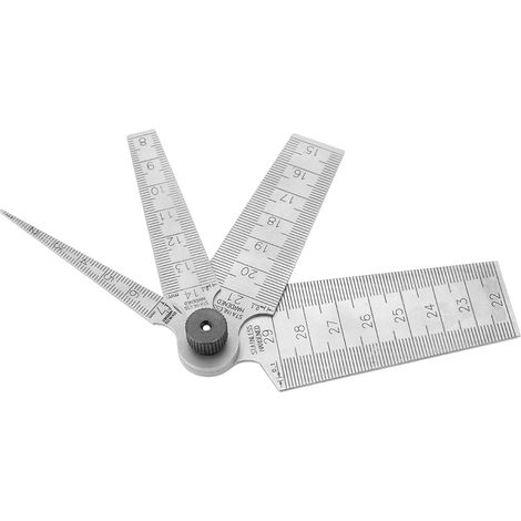 Set Aufsteck-Dickenmessgerät für Edelstahlschweißen, Lochmesslineal und Kontrollwerkzeug (1/5)