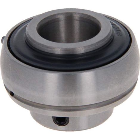 Rodamiento de bolas de ranura profunda UC203, 17 x 40 x 27,4 mm, rodamientos de bolas híbridos de cerámica con doble blindaje para ejes de patines, ascensores, monopatines y maquinaria - Crezuo
