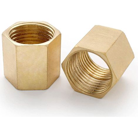 2 Pièces Connecteur Pneumatique, 1/2" Manchon Laiton, Hexagone Interne de 22 mm de Long Connecteur D'air, Peut Etre Utilisé pour le Raccordement D'outils Pneumatiques (1/5)