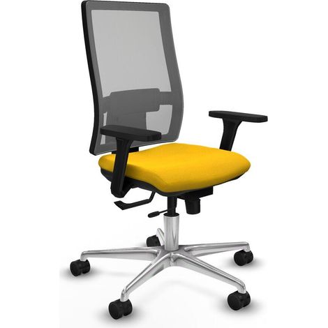 Piqueras-y-crespo Horna chaise de bureau jaune ergonomique (1/3)