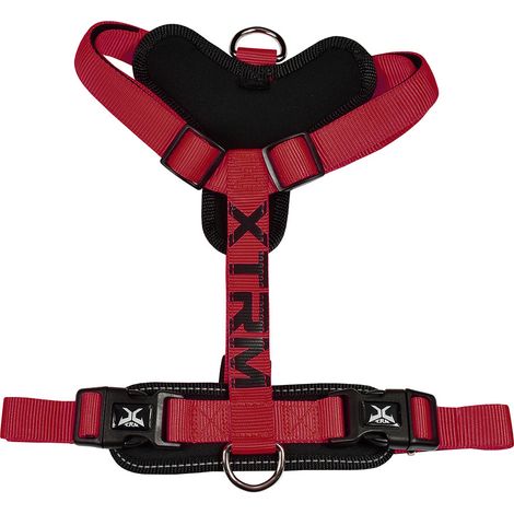 Harnais Nayeco Cronos Neon Flash Harnais Chien Réfléchissant Rouge/noir T-m - Nayeco