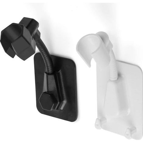2-teiliger Duschkopfhalter, universell verstellbar und um 360 Grad drehbar, Duschkopf-Wandhalterung zum Selbstkleben ohne Bohren für das Badezimmer. (1/5)
