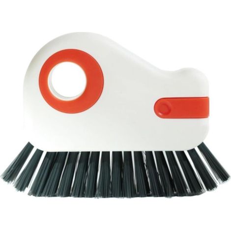 Brosse de nettoyage de vitres 2 en 1, brosse de nettoyage des joints de vitres, outil ménager pour l'intérieur de la voiture, orange, taille unique (1/5)