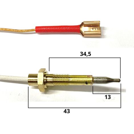 ARISTON INDESIT  TIPO C00053178 TERMOCOPPIA PIANO COTTURA CUCINA - 450 mm TC 31