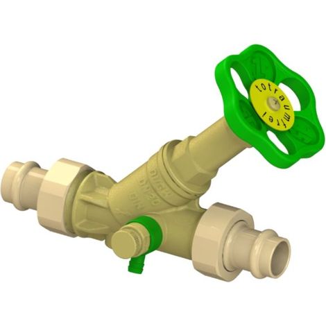 Schlösser Freistromventil 0015871800001 DN 20, 18mm, AG, mit Entleerung, nichtsteigende Spindel (1/3)