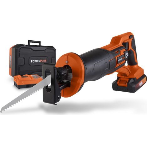 Dual Power Scie Sabre sans Fil de 20 V POWDP25110 - 20 V - Scie à Guichet à Batterie 2800 min-1 - Avec Batterie et Chargeur (1/5)