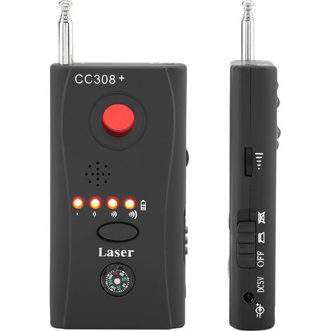 Ortviai Détecteur de signaux sans fil 1 MHz–6,5 GHz pour repérer caméras espionnes et dispositifs RF – Modèle CC308 (1/3)