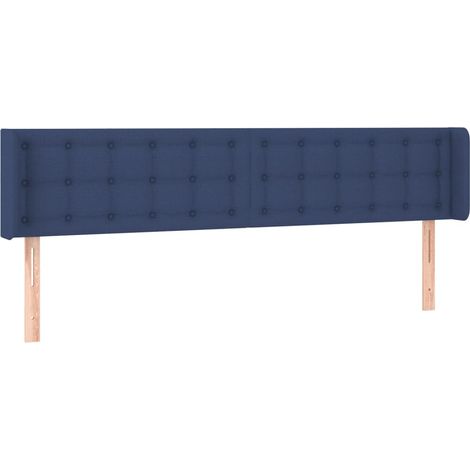 Maison Exclusive - Cabecero de tela azul 183x16x78/88 cm (1/5)