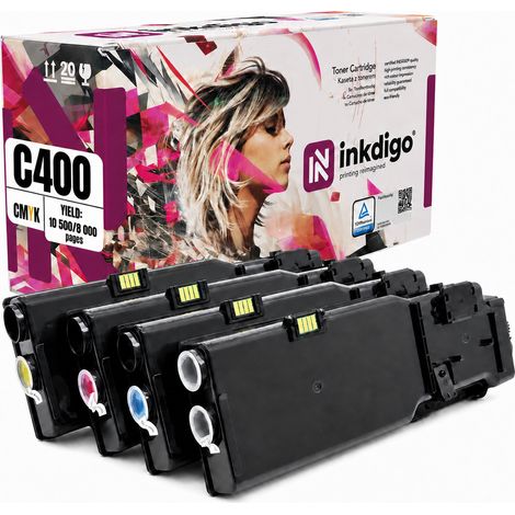 Toner Inkdigo 106R03532-106R03535 compatibile con Xerox VersaLink C400 C405N, certificato TÜV. (1/5)