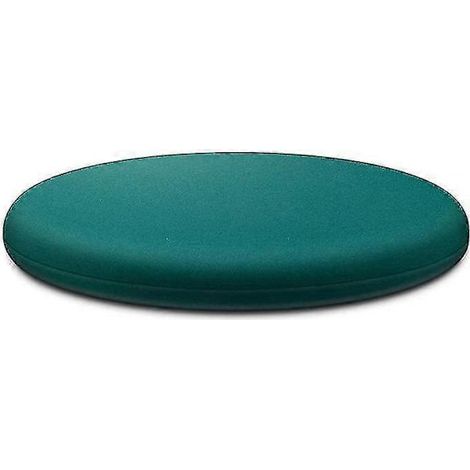Filiyano-Coussin de chaise, coussin d'assise rond en mousse à mémoire de forme, soutien lombaire pour chaise, vert foncé, taille L (1/4)