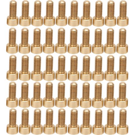 50 vis à tête hexagonale creuse en cuivre, outils et fournitures industrielles M6M6x14mm (1/5)