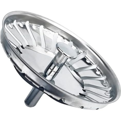 Filtre Évier Cuisine, Bouchon en Acier Inoxydable Ø84mm, Haute Durabilité, Prévention des Obstructions