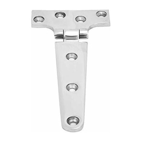 Lot de 2 épaissi Charnières en Acier Inoxydable Feuille T Type Charnière pour Portes De Jardin 151 75 4.5mm (1/5)