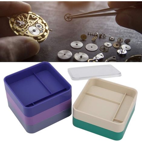 5-Layer Watch Parts Storage Box for Organizing Watch Tools, Screws and Components - Round/Square/Rectangle Models Available (Quadrastic) (1/5)