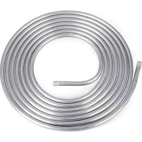 Tuyau en aluminium pour conduite de carburant, diamètre extérieur 5/16", 4,88 m (16 pi), pour le remplacement des conduites de carburant/d'essence en métal rigide, accessoires automobiles sécables (1/5)