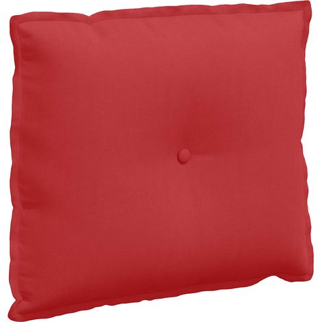 Coussin de Dos Rouge 60 x 19 x 50 cm tissu