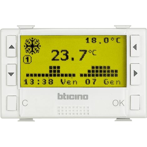 BTicino AM5721 Tages-/Wochen-Chronothermostat – Serie Màtix 230 V