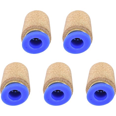 5 Pièces Filtre à Air Silencieux pour Échappement Pneumatique PSF‑6 (1/5)