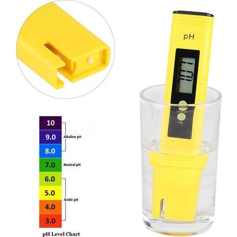 Digital pH measuring pen with LCD screen, 0.00-14.00 pH measurement range, 0.01 pH for aquariums and swimming pools (1/5)