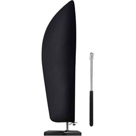 Housse de Protection pour Parasol Déporté Couverture pour Parasol de Jardin en 210D Oxford Imperméable, Anti-Poussière,Anti-UV 265 50 70 40CM (1/5)