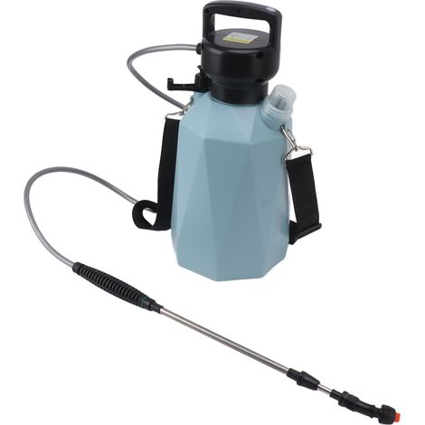 Elektrische Sprühflasche mit 3 Düsen, 2400 mAh, 3,7 V, 5 l, akkubetrieben, für Gartendüngung und Pflanzenpflege, Blue Diamond Design (1/5)