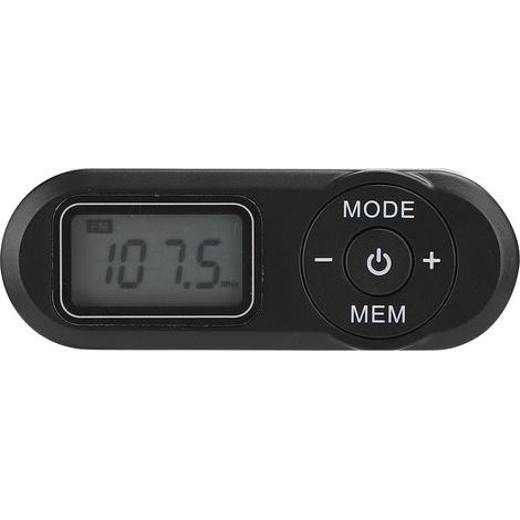 Mini radio FM numérique portable DSP avec écran LCD 1,1 pouce, noir et écouteurs inclus. (1/5)