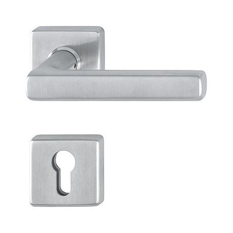 HOPPE® Drücker-Halbgarnitur mit Rosetten Dallas E1643Z/52/52S, Edelstahl, 3589050 (1/4)