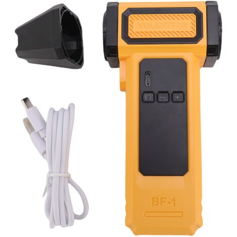 Dépoussiéreur portable avec 9 volets réglables pour la maison et le bureau (jaune) (1/5)