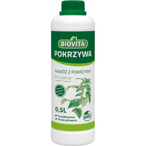 Engrais organique naturel Biovita à l'ortie pour plantes, liquide, 500 ml