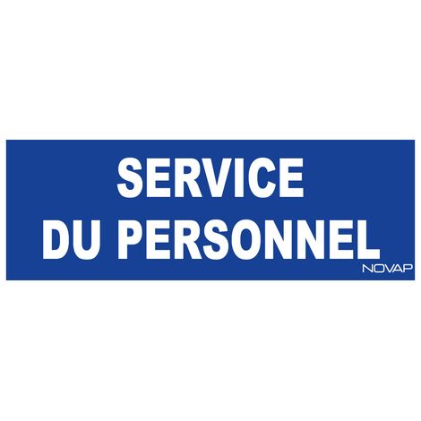 Panneau Service personnel - Rigide 330x120mm - 4140339