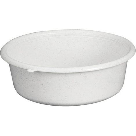 ALUMINIUM ET PLASTIQUE CUVETTE RONDE D25X8CM 2.5L GRIS MOUCHETÉ RIVCRD25 (1/2)