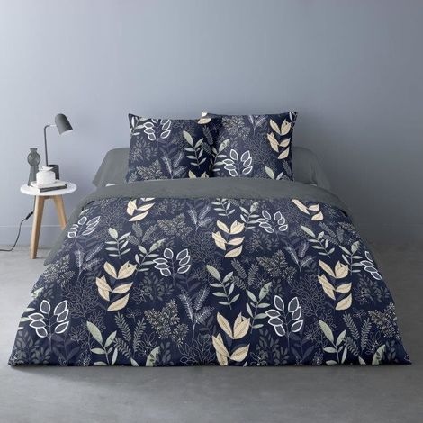 Housse de couette 260x240 GAIA + 2 taies matière Polaire (1/3)