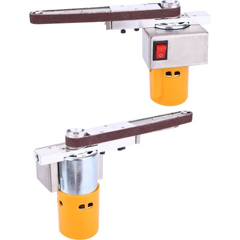 Ponceuse à bande électrique portative, mini ponceuse d'angle, 110-220 V, prise européenne. (1/5)