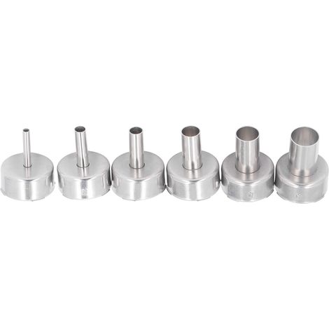 Lot de 6 buses à air chaud en acier inoxydable pour pistolet thermique, accessoire pour station de soudage (1/5)