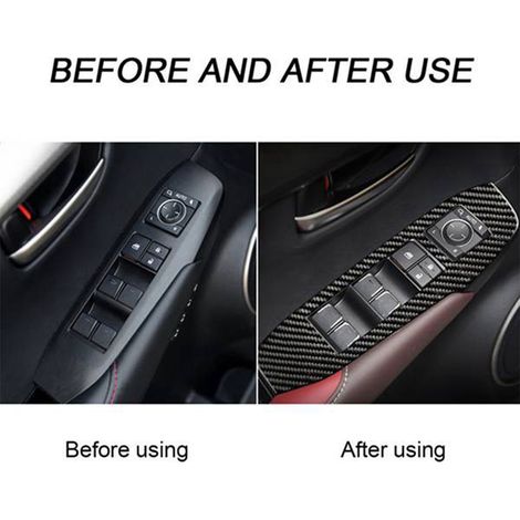 4 pièces décoratives pour interrupteurs de fenêtre pour véhicules Lexus NX 300H 200T (2015-2020). (1/4)