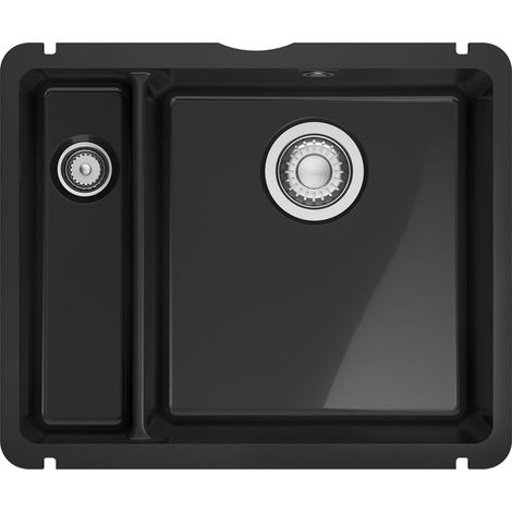 Évier de cuisine Kubus Fraceram KXK 160-37-12 onyx - 545 x 454 mm - sous-meuble 60 cm - vidage manuel - Franke (1/2)