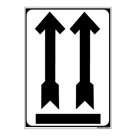 Adhésif de Signalisation CONDITIONNEMENT : HAUT (M0265).- Adhésif - 75 x 105 mm