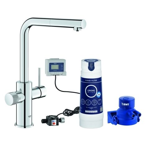 Starter Kit GROHE Blue Pure Minta 30591 L-Ausl. azb. Mous. S-Filter chrom (1/4)