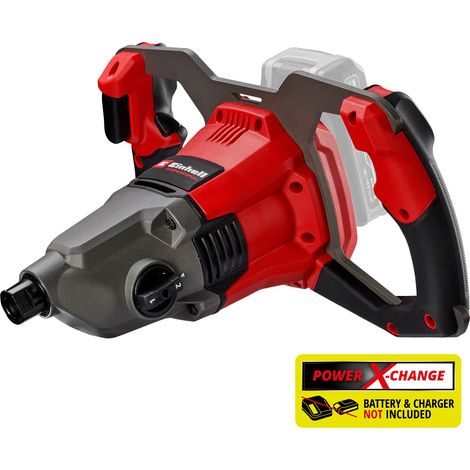 Einhell Professional Malaxeur de peinture et mortier sans fil TP-MX 18-2 Li BL Solo PXC (18V, engrenage 2 vitesses, Brushless, 720tr/min max) Livré sans batterie ni chargeur